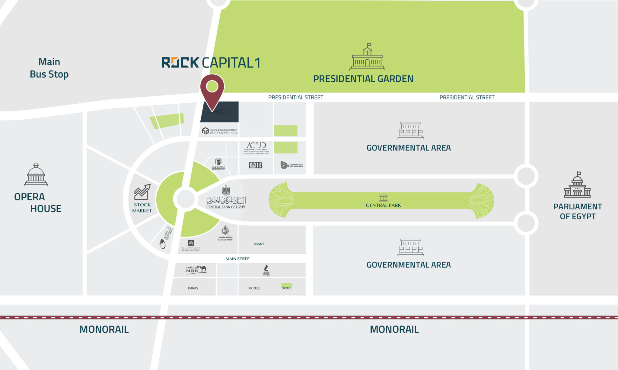 Rock Capital 1 location map