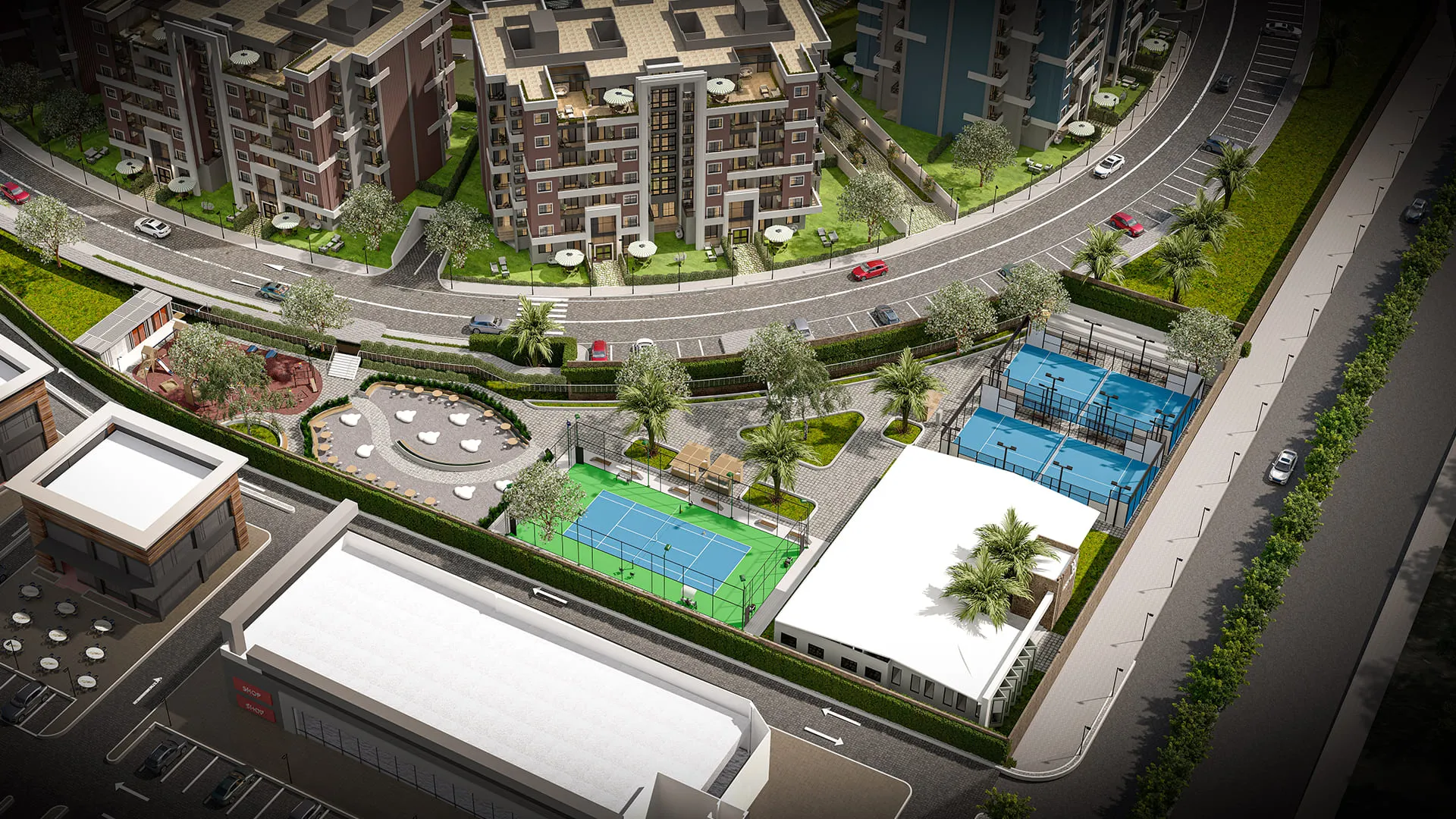 rock white compound new cairo exterior view